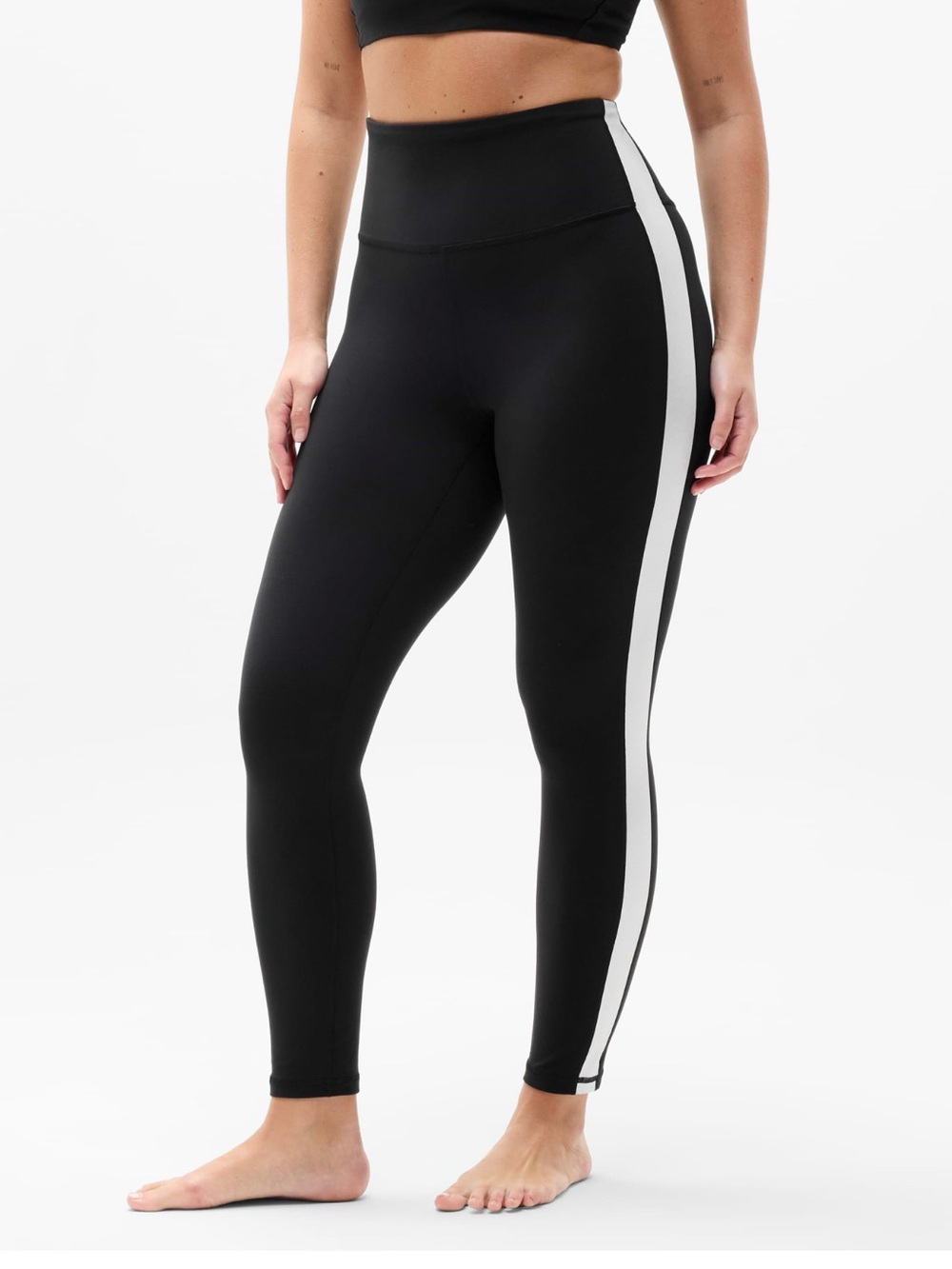 Athleta Elation Ultra High Rise Shine Sport Stripe 7/8 Legging